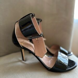MOS-CHINO Elegant Black High Heel Sandals